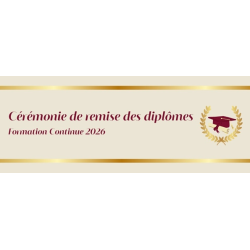 Remise des diplômes...